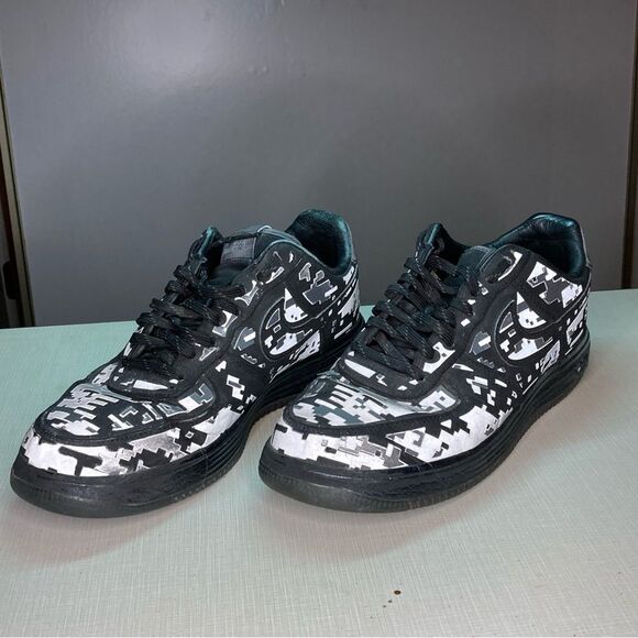 Nike Lunar Force 1 Digi NRG “Camo Black” size men’s 10.5. Nike 577659-001 - Picture 1 of 8